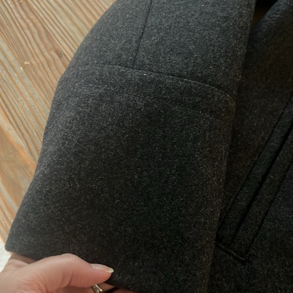 J Crew NWT Melton Wool Italy Oversized Pea Coat 10T - Picture 4 of 9